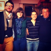 With San Filippo Fanti and the crew in Montalcino, Castelnuovo dell'Abate